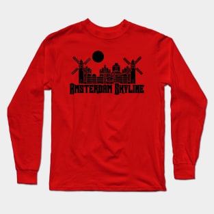 Amsterdam Skyline Long Sleeve T-Shirt